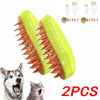 3-in-1 Electric Pet Steam Brush – Grooming, Detangling & Massage Tool