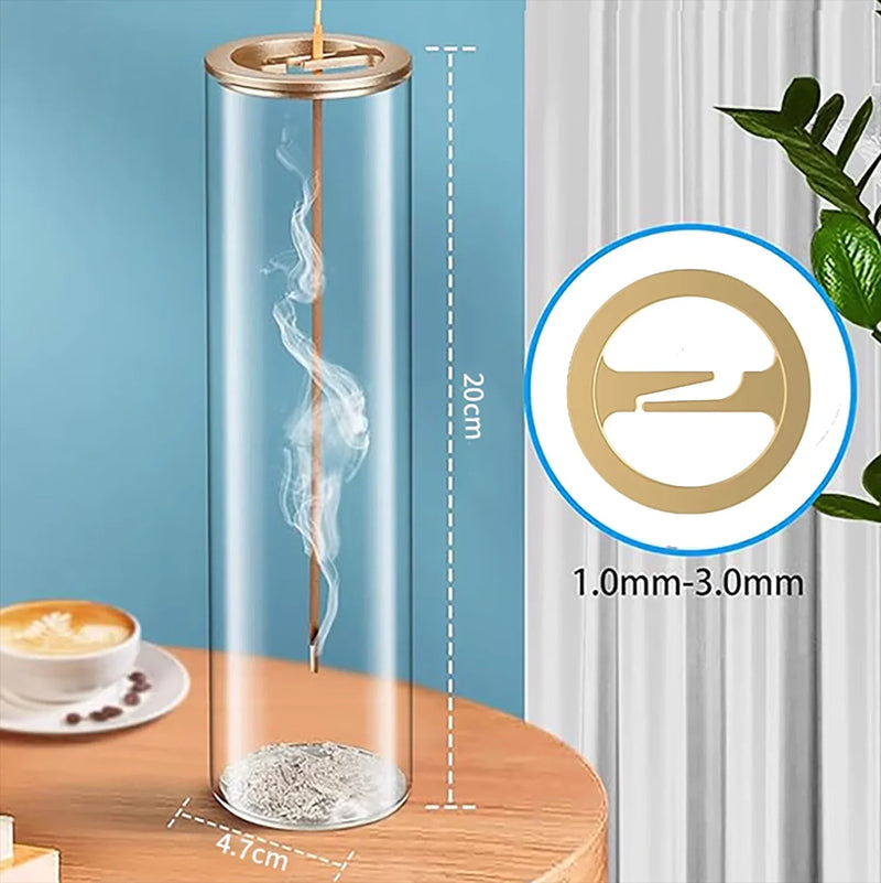Modern Glass Incense Burner Anti-Ash Flying Incense Holder