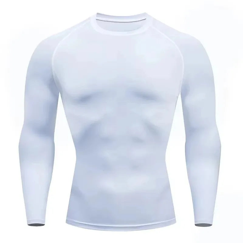 Men's Thermal Compression Shirt – Long Sleeve Running & Gym Workout Top