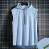 Men’s Lace-Up Hooded Sleeveless Vest – Hip-Hop Sports Tank Top