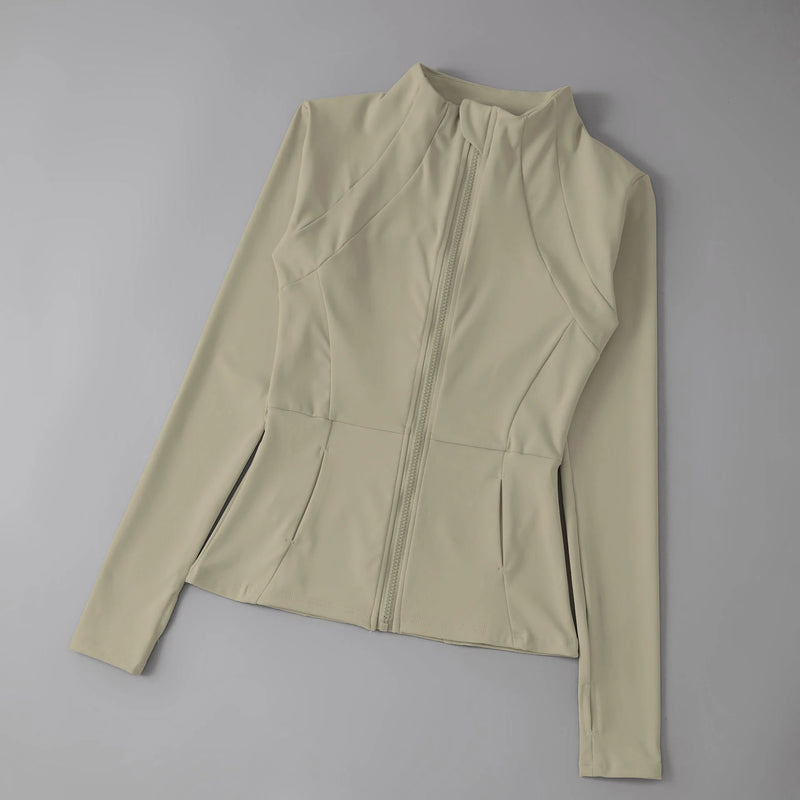 Women’s Yoga Windbreaker Jacket – Long Sleeve Running & Workout Top