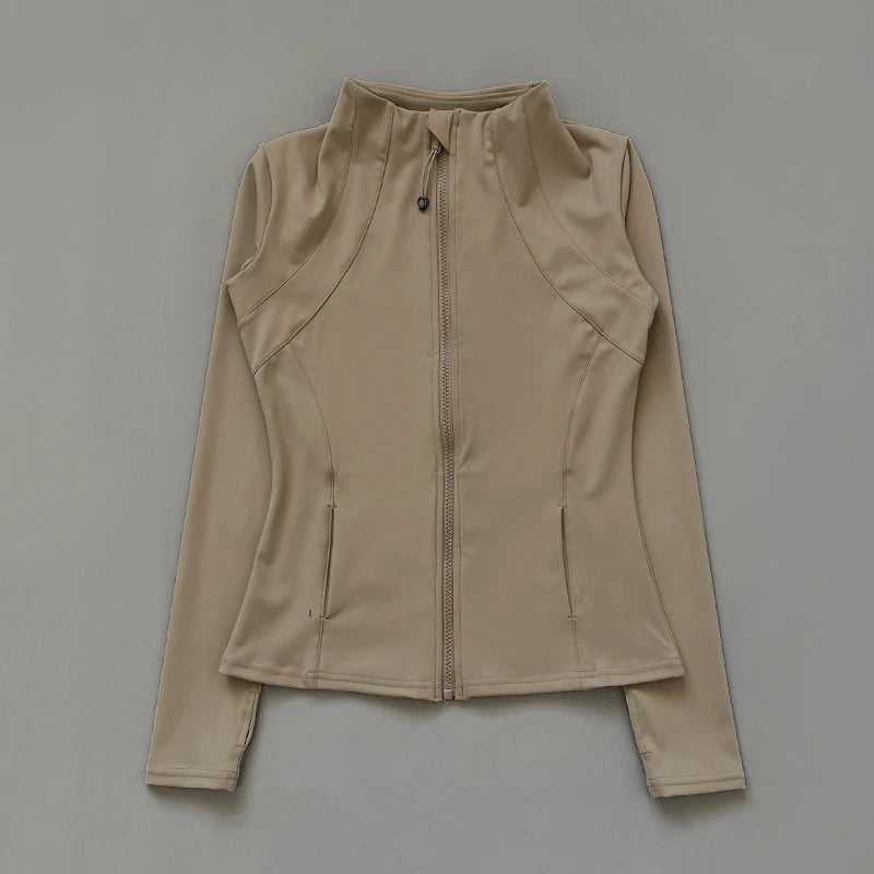 Women’s Yoga Windbreaker Jacket – Long Sleeve Running & Workout Top