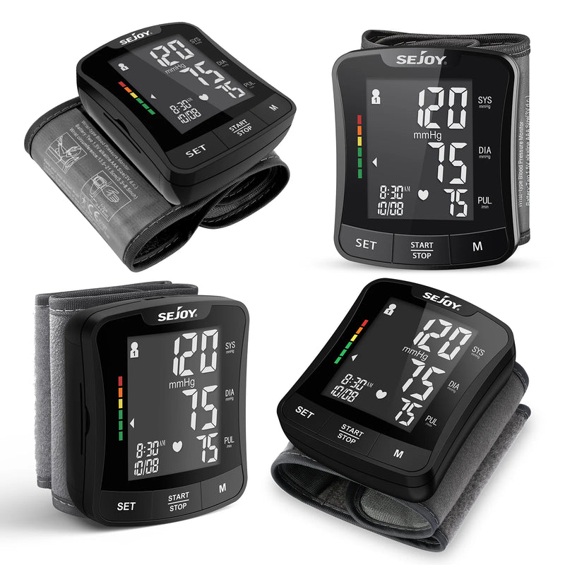 SEJOY Electronic Blood Pressure Monitor Wrist Cuff
