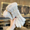 Women's Winter Ski Gloves – Thick Fleece-Lined Waterproof Touchscreen Gloves
