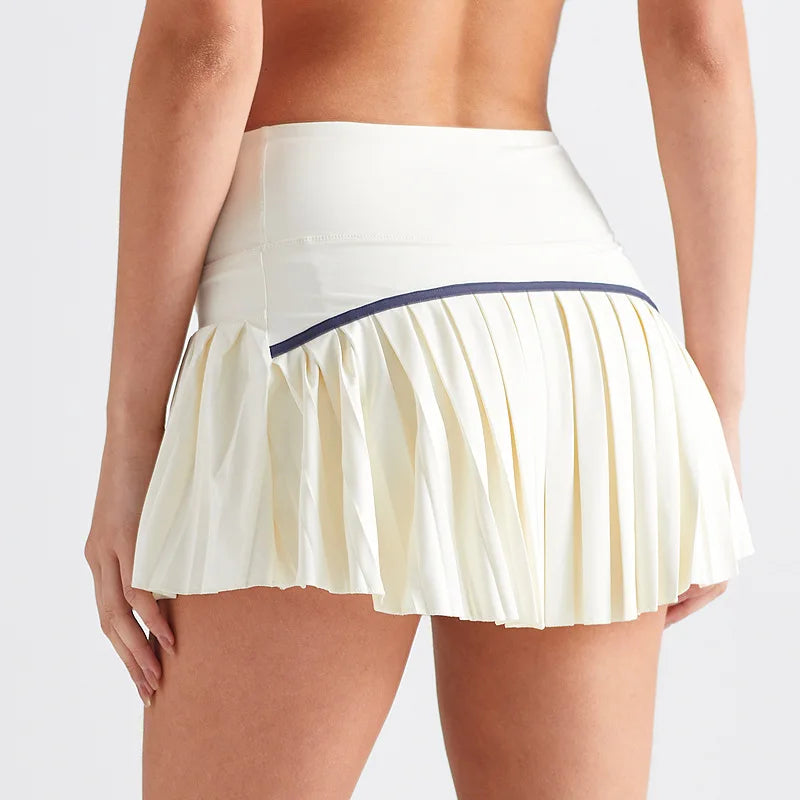Summer Women’s Tennis Pleated Skirt with Inner Shorts