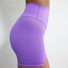 Solid Color Women’s High Waist Fitness Shorts