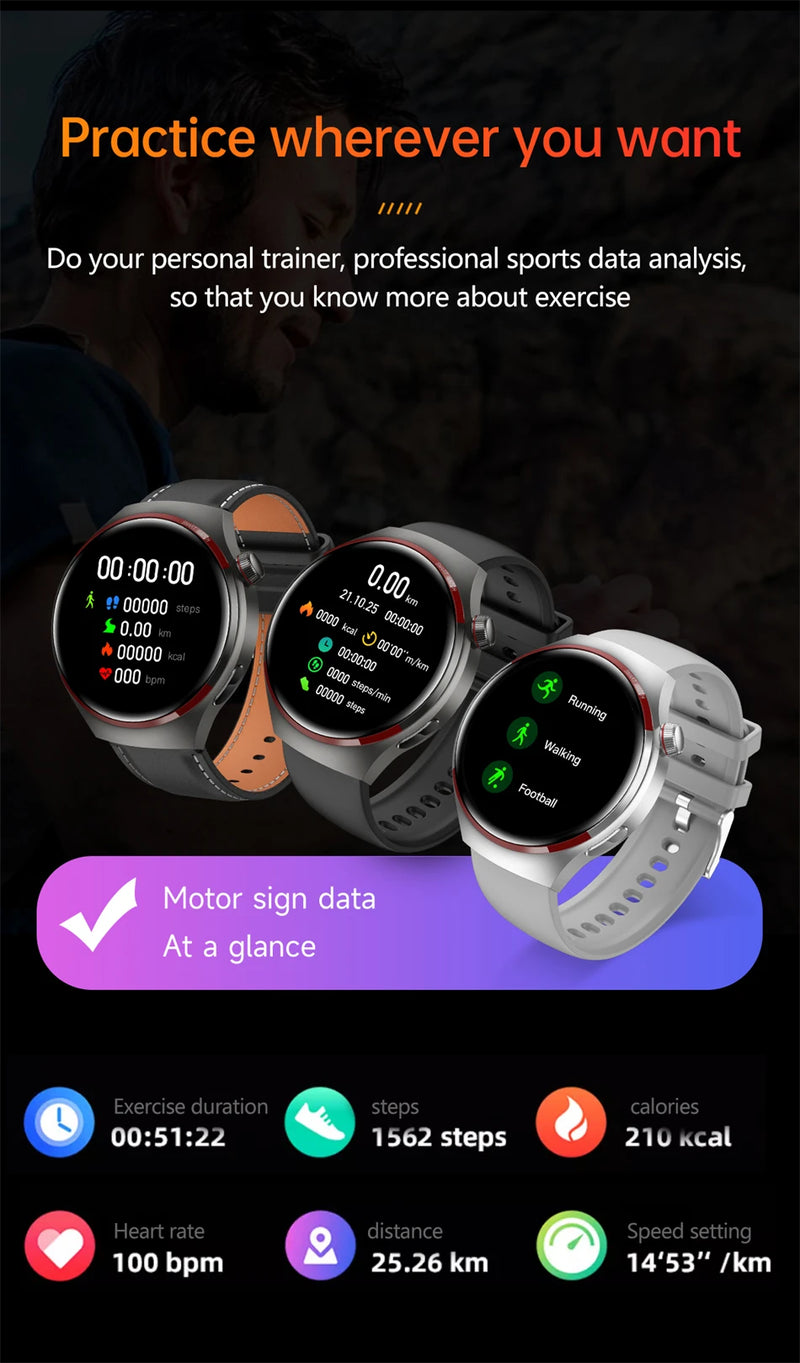 GT4 Pro Smart Watch with GPS & AMOLED Display