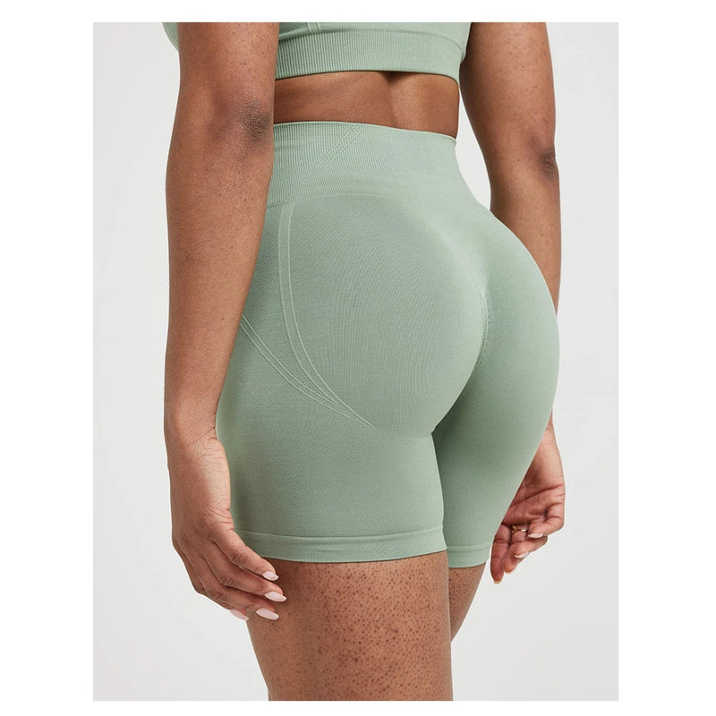 TKITK Women's High Waist Seamless Tight Shorts