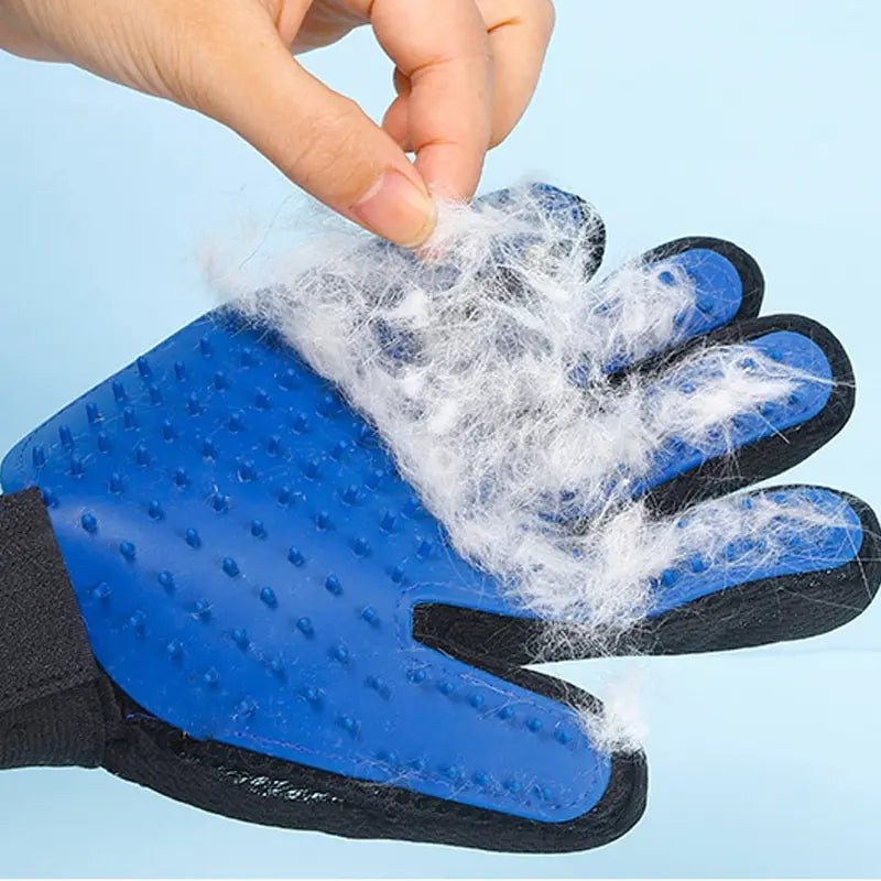 Pet Hair Remover Gloves – Silicone Dog & Cat Grooming and Bathing Mitts