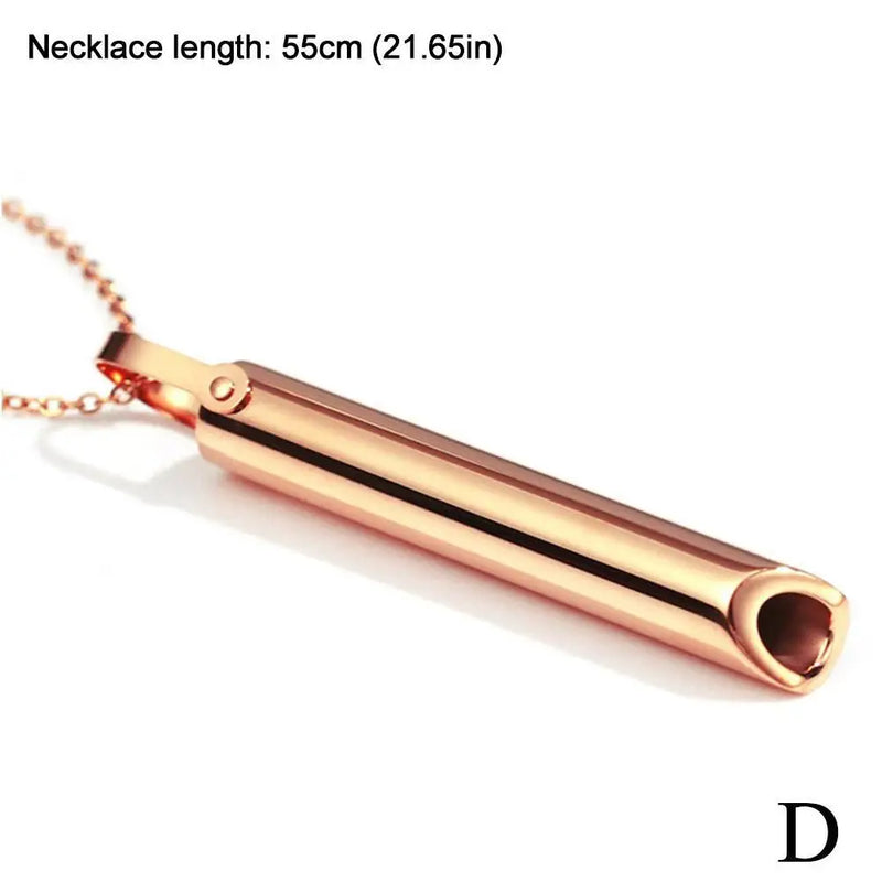 Stainless Steel Mindfulness Breathing Necklace