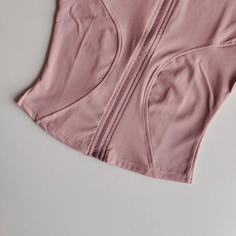 Women’s Slim Fit Zip-Up Yoga Jacket – Quick Dry Fitness Top