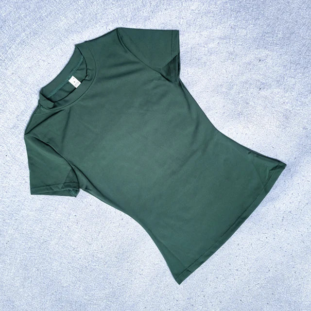 Women’s Seamless Yoga Top – Short Sleeve Sports T-Shirt for Gym, Running & Fitness