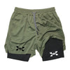 New Running Shorts Men Gym Sports Shorts 2-in-1