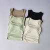 Women's Square Collar Fixed One-piece Sports Vest