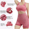 Yoga Set Gym Shorts Women Sport Bras and Workout Tops