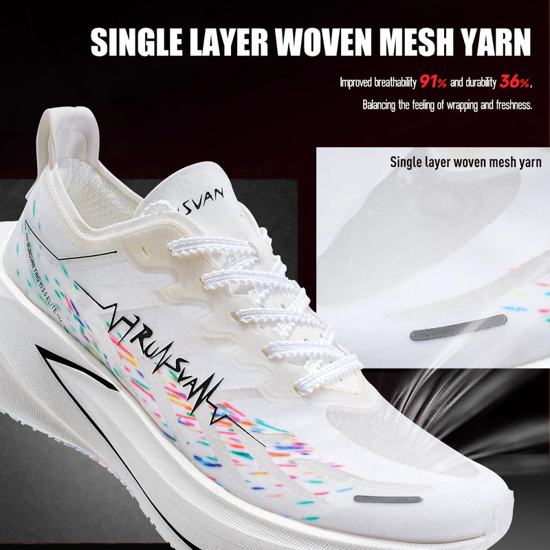 IRUNSVAN Carbon Plate Running Shoes – Cushioned Marathon Shoes for Men & Women