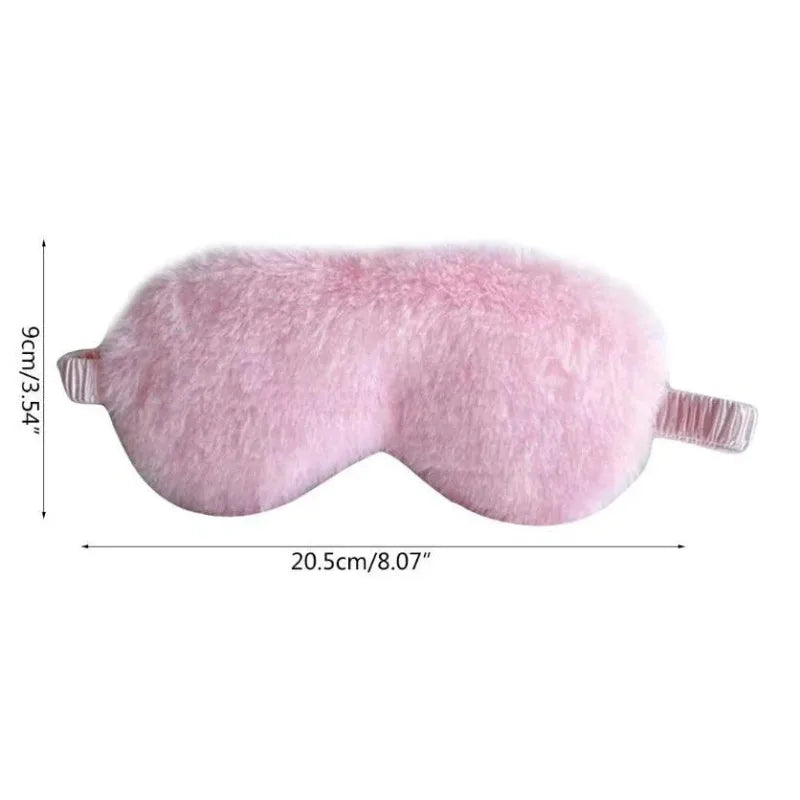 Cute Plush Sleeping Mask – Soft Love Cloud Blindfold Eye Cover for Sleeping & Naps