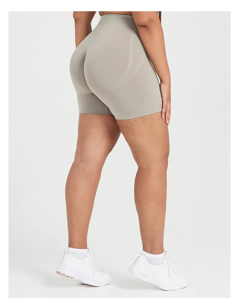 TKITK Women's High Waist Seamless Tight Shorts