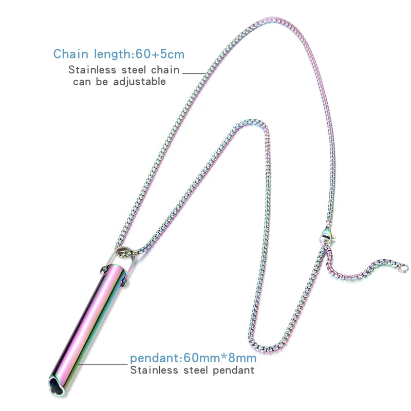 Stainless Steel Mindful Breathing Necklace - Anxiety Relief