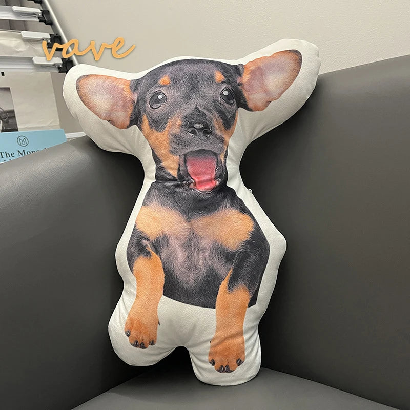 Photo Custom Shape Pillow Case DIY Pet Cushion