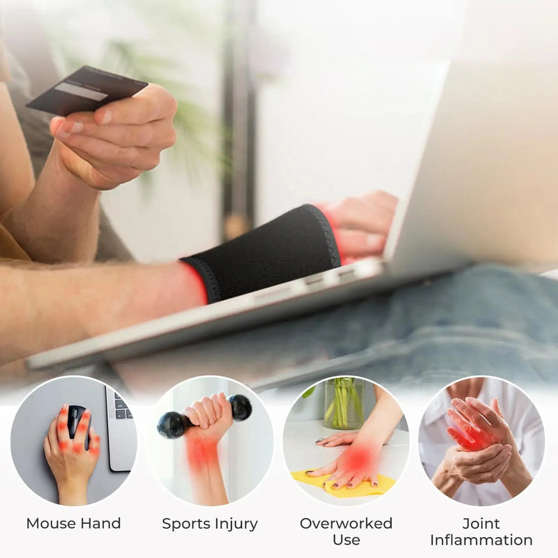 Electric Heated Wrist Brace – 3-Level Temperature Support Wrap