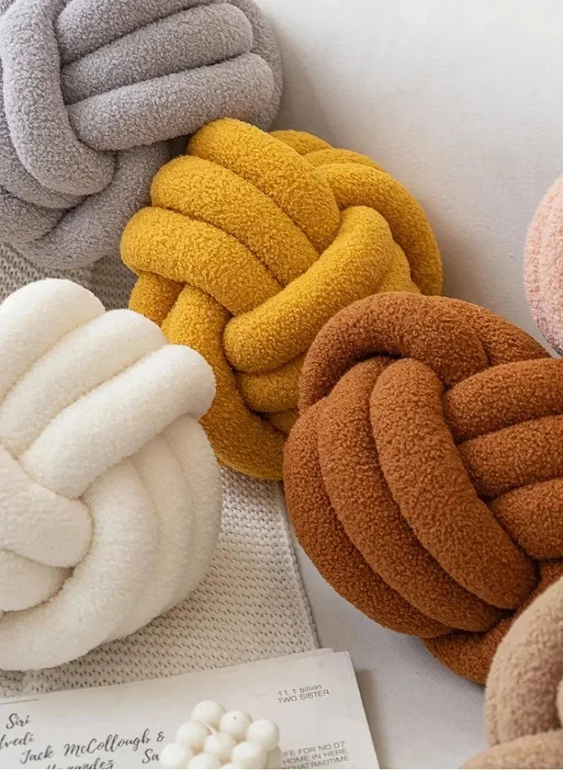 Aesthetic Knot Globe Plush Cushion