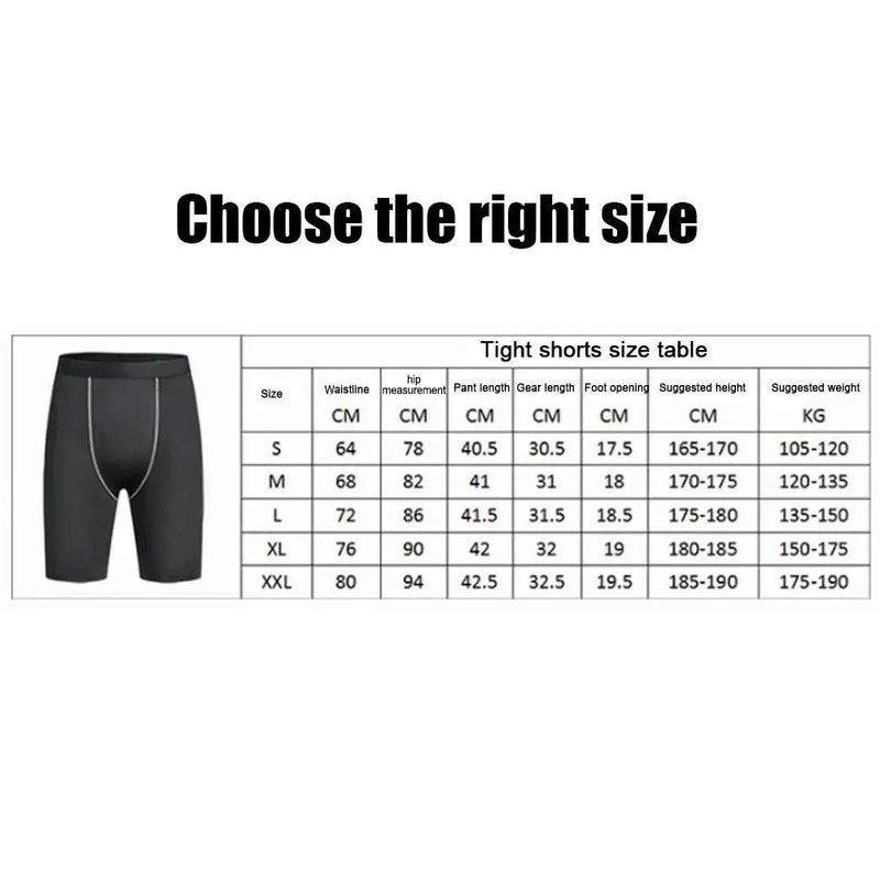 Men's Compression Running Shorts – Quick-Dry Athletic Training Shorts with Pocket