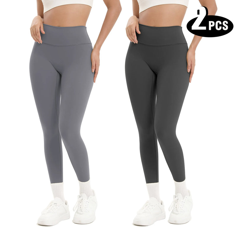 2 Pack Women’s High Waisted Seamless Butt Lifting Yoga Leggings