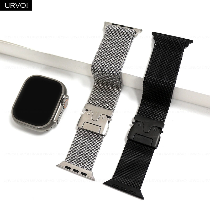URVOI Titanium Milanese Loop for Apple Watch