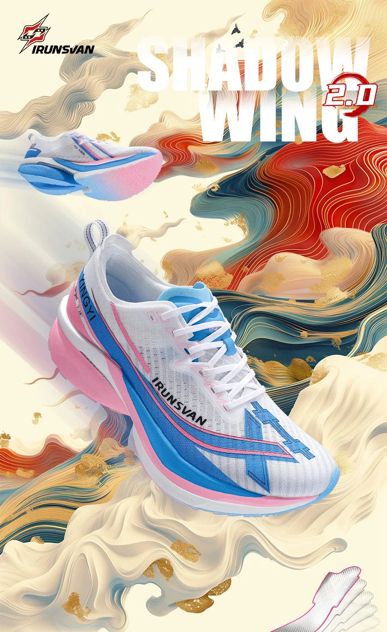 Carbon Plate Marathon Running Shoes – Lightweight Racing Sneakers with Stable Support & Cushioning