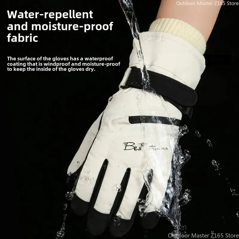 Unisex Winter Cycling Gloves – Warm Thermal Ski Gloves with Non-Slip Grip