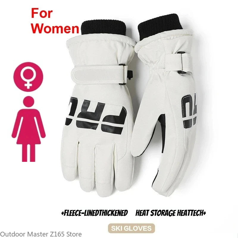 Unisex Winter Cycling Gloves – Warm Thermal Ski Gloves with Non-Slip Grip