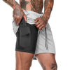 Men’s 2-in-1 Running & Training Shorts – Summer Double-Layer Sportswear
