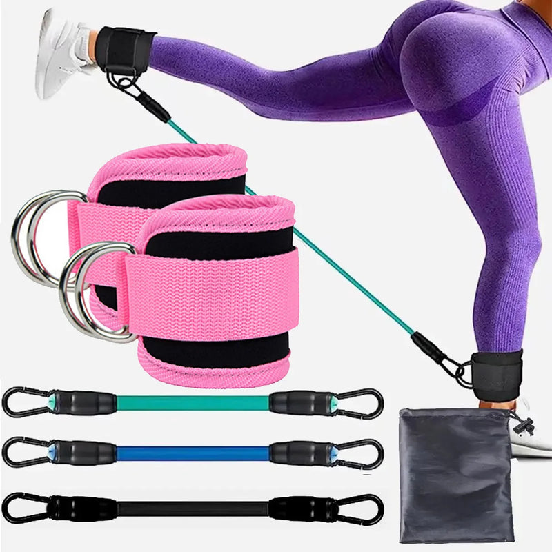 TPE Resistance Bands with Ankle Straps: