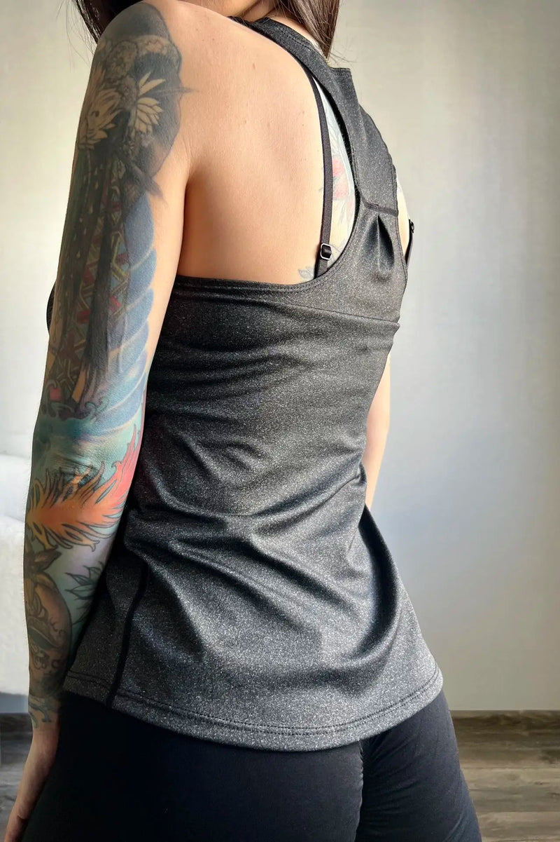 STOUREG Sleeveless Racerback Yoga Tank Top