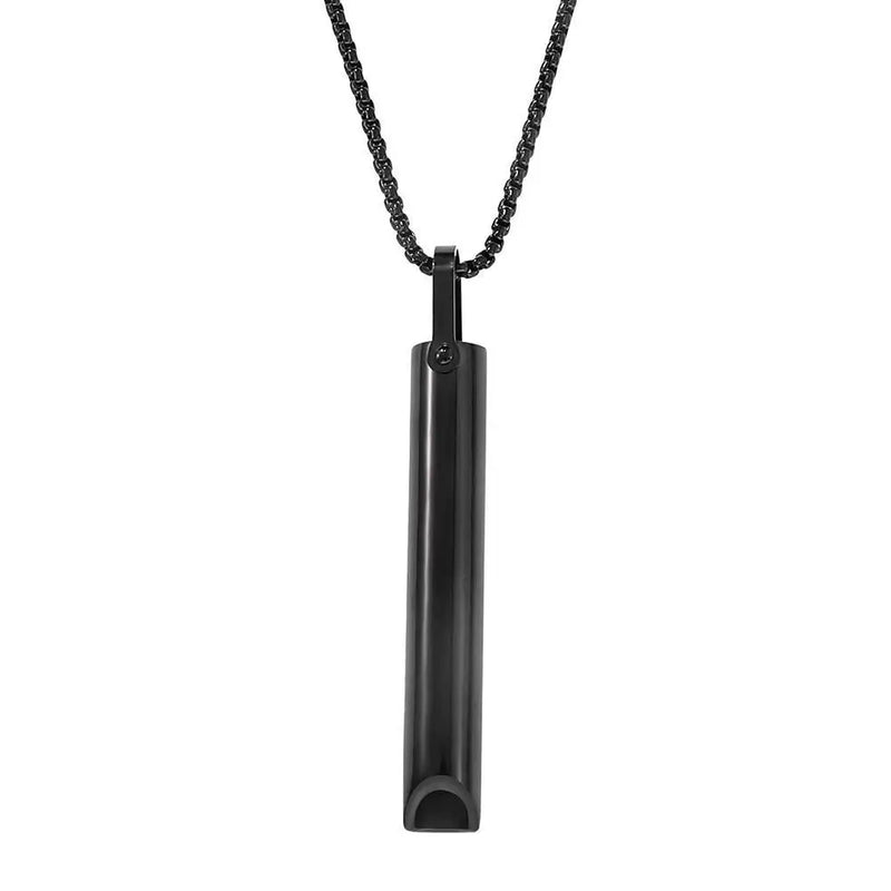 Stainless Steel Mindfulness Breathing Necklace