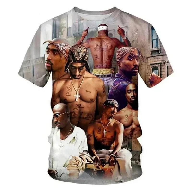 Men’s 2Pac Graphic T-Shirt – Style - Duo