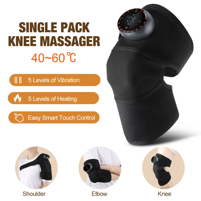Heated Vibration Massage Pad for Knee, Shoulder & Elbow