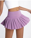Summer Women’s Tennis Pleated Skirt with Inner Shorts