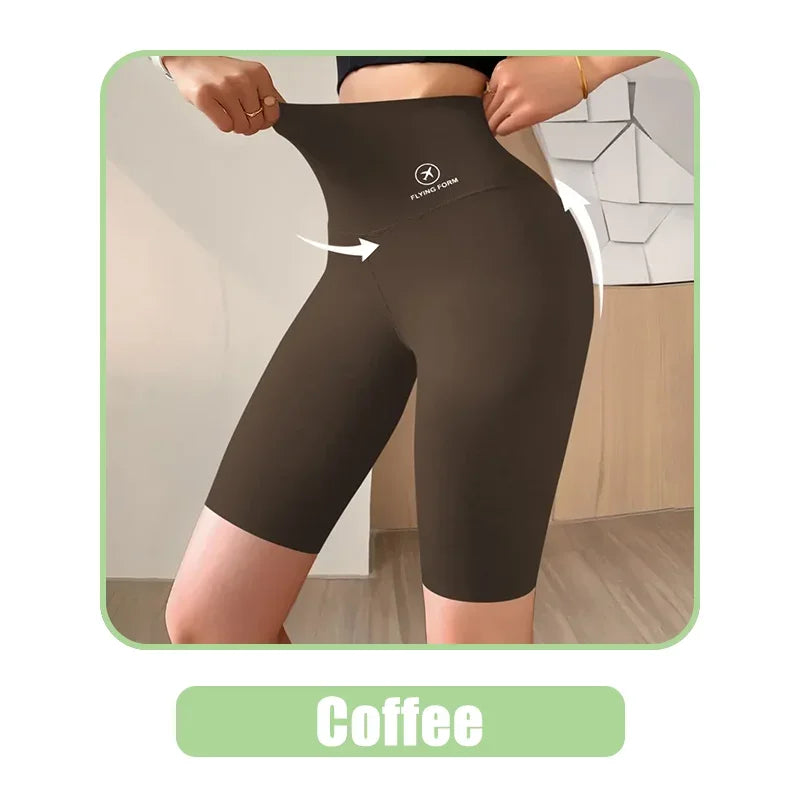 Women High-Waist Sports Shorts