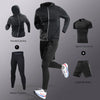 Men’s Quick-Dry Ice Fiber Sportswear Set – 3–7 Piece Running Tracksuit for Gym, Cycling & Training