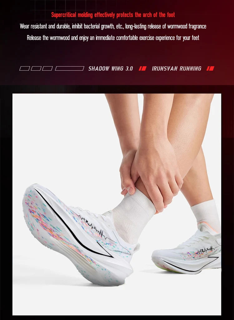 IRUNSVAN Carbon Plate Running Shoes – Cushioned Marathon Shoes for Men & Women
