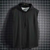Men’s Lace-Up Hooded Sleeveless Vest – Hip-Hop Sports Tank Top