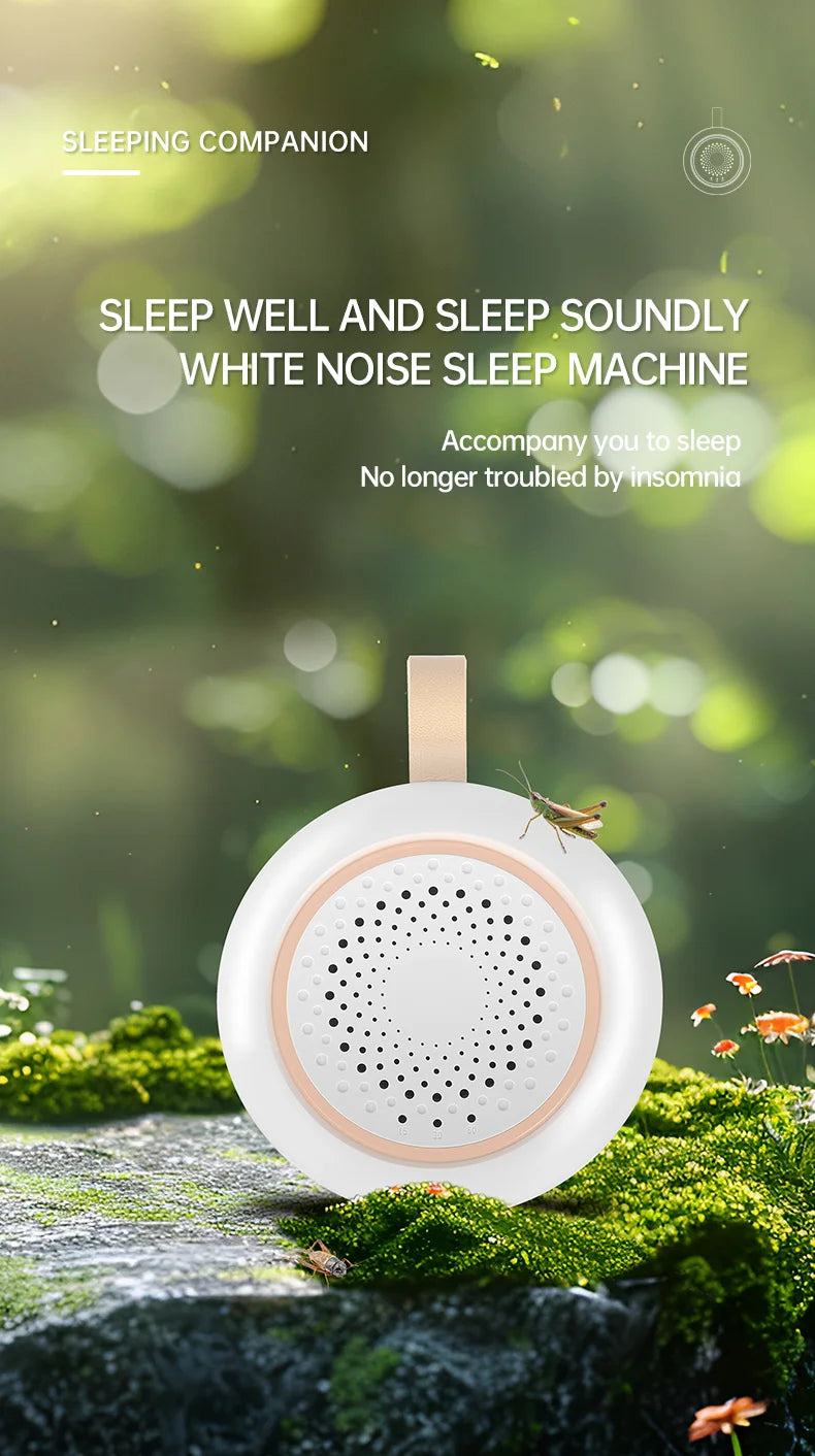 Portable White Noise Machine with Sleep Light (Rechargeable)