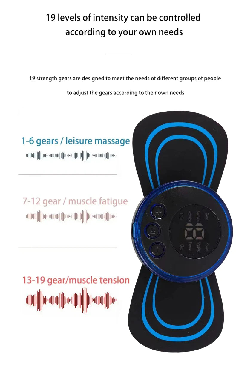 Rechargeable EMS Neck Massager – Smart Relief for Neck Pain & Tension