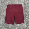Solid Color Women’s High Waist Fitness Shorts