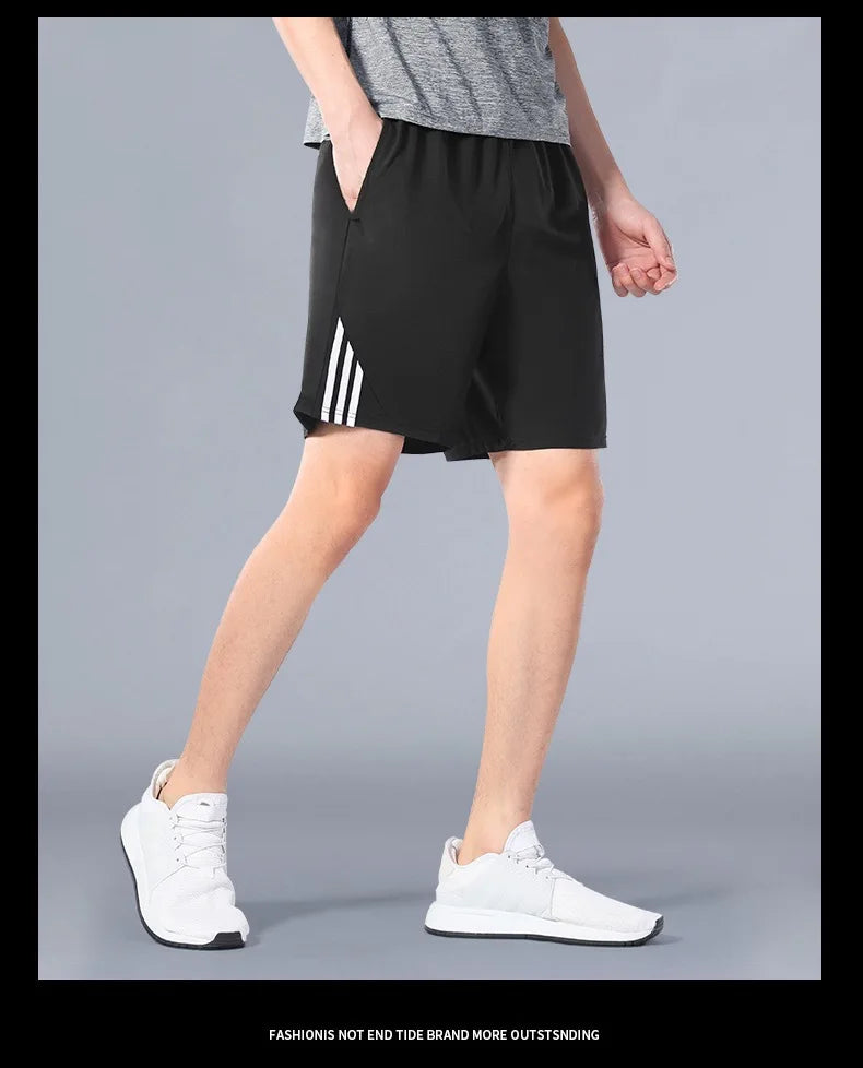 SONECHOKI Men’s Striped Running & Sports Shorts