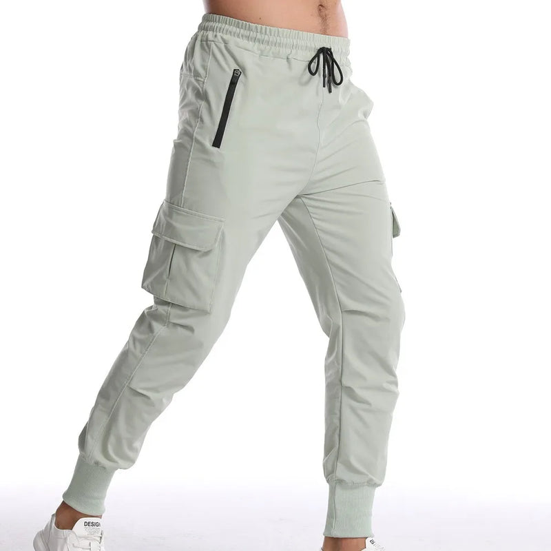 Men’s Camouflage Quick-Dry Sports Pants – Lightweight Stretch Workout Joggers for Running & Training