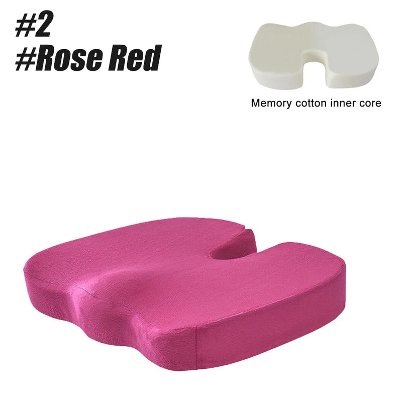 Orthopedic Memory Foam Seat Cushion – U-Shaped Comfort & Support