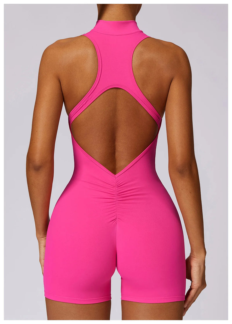 Women’s V-Back Scrunch Sports Jumpsuit